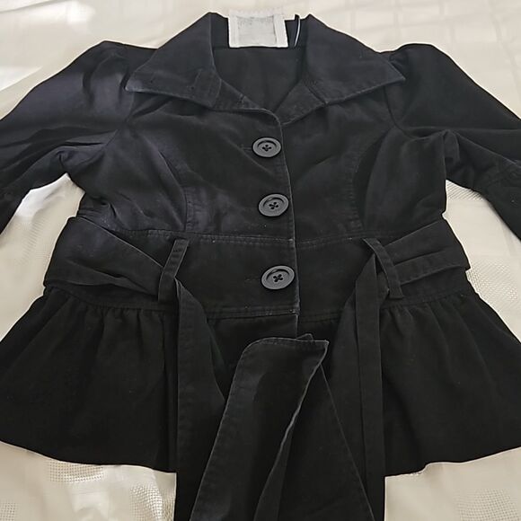 Guess Women's Cotton Blazer With Bell Sleeves Medium Black - Picture 16 of 16